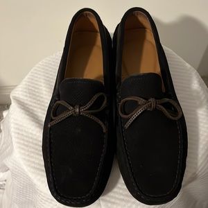 Zara men suede loafers size 6 men. Color black. Like new.